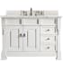 James Martin Vanities Brookfield 48" Free Standing Single Wood Vanity Set with Quartz Top Bright White