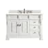 James Martin Vanities Brookfield 48" Free Standing Single Basin Vanity Set with Wood Cabinet and 3cm Quartz Vanity Top Bright White