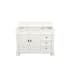 James Martin Vanities Brookfield 48" Single Basin Hardwood Vanity Cabinet Only Bright White