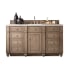 James Martin Vanities Bristol 60" Free Standing Single Basin Vanity Set with Wood Cabinet and 3cm Quartz Vanity Top Whitewashed Walnut