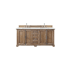 James Martin Vanities Providence 72" Free Standing Double Basin Hardwood Vanity Set with 3 cm Ethereal Noctis Quartz Vanity Top and Rectangular Sinks Driftwood