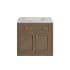 James Martin Vanities Chicago 30" Free Standing or Wall Mounted Single Basin Poplar Wood Vanity Set with 3 cm Pearl Jasmine Quartz Vanity Top and Rectangular Sink White Washed Walnut