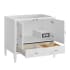 James Martin Vanities Myrrin 36" Single Basin Wood Vanity Cabinet Only with USB Port and Electrical Outlet Bright White