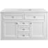 James Martin Vanities Chicago 48" Free Standing Single Basin Vanity Set with Solid Surface Top and Rectangular Sink Glossy White