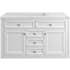 James Martin Vanities Chicago 48" Free Standing Single Basin Vanity Set with Ethereal Noctis® Stone Composite Top and Rectangular Sink Glossy White