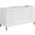 James Martin Vanities Chicago 60" Free Standing Double Basin Vanity Cabinet Only - Less Vanity Top Glossy White