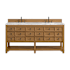 James Martin Vanities Malibu 72" Free Standing Double Basin Vanity Set with Natural Stone Vanity Top and Rectangular Sinks Amber Birch