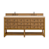 James Martin Vanities Malibu 72" Free Standing Double Basin Vanity Set with Quartz Vanity Top and Rectangular Sinks Amber Birch