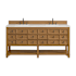 James Martin Vanities Malibu 72" Free Standing Double Basin Vanity Set with Quartz Vanity Top and Rectangular Sinks Amber Birch