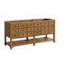 James Martin Vanities Malibu 72" Double Free Standing Vanity Cabinet - Less Vanity Top Amber Birch