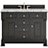 James Martin Vanities Brookfield 48" Free Standing Single Basin Vanity Set with Marble Top and Rectangular Sink Black Onyx