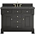 James Martin Vanities Brookfield 48" Free Standing Single Basin Vanity Set with Quartz Top and Rectangular Sink Black Onyx