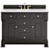 James Martin Vanities Brookfield 48" Free Standing Single Basin Vanity Set with Quartz Top and Rectangular Sink Black Onyx