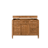 James Martin Vanities Brittany 47" Single Basin Poplar Wood Vanity Cabinet Only Saddle Brown