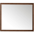 James Martin Vanities Glenbrooke 48" W x 40" H Rectangular Wood Framed Bathroom Wall Mirror Mid-Century Walnut