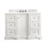 James Martin Vanities De Soto 48" Free Standing Single Basin Vanity Set with Wood Cabinet, 3cm Quartz Vanity Top, USB Port and Electrical Outlet Bright White