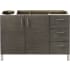 James Martin Vanities Metropolitan 48" Single Free Standing or Wall Mounted / Floating Wood Vanity Cabinet Only - Less Vanity Top Silver Oak