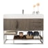 James Martin Vanities Columbia 48" Single Free Standing Vanity Cabinet - Less Vanity Top Ash Gray