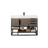 James Martin Vanities Columbia 48" Free Standing Single Basin Vanity Set with Cabinet and Stone Composite Vanity Top Ash Gray
