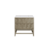 James Martin Vanities Emmeline 36" Free Standing Single Basin Vanity Set with Cabinet and Quartz Vanity Top Pebble Oak / White Zeus