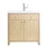 James Martin Vanities Gracyn 36" Free Standing Single Basin Poplar Wood Vanity Set with Quartz Top and Rectangular Sink Coastal DriftWood