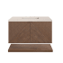 James Martin Vanities Marcello 36" Wall Mounted Single Basin Vanity Set with Cabinet and Quartz Vanity Top Chestnut / Eternal Marfil