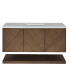 James Martin Vanities Marcello 48" Free Standing Vanity Set with Cabinet and White Zeus Quartz Vanity Top Chestnut
