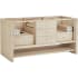 James Martin Vanities Marigot 72" Double Basin Wood Vanity Cabinet Only with USB Port and Electrical Outlet Sunwashed Oak