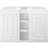 James Martin Vanities Alicante' 40" Wall Mounted Single Basin Hardwood Vanity Cabinet Only Glossy White