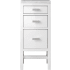 James Martin Vanities Addison 15" Side Cabinet with Carrara Marble Top Glossy White