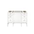 James Martin Vanities Addison 48" Single Basin Hardwood Vanity Cabinet Only Glossy White