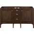 James Martin Vanities Addison 60" Double Basin Hardwood Vanity Cabinet Only Mid Century Acacia
