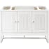 James Martin Vanities Athens 48" Single Basin Hardwood Vanity Cabinet Only Glossy White