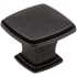 Jeffrey Alexander Milan 1-3/16" Contemporary Stepped Square Cabinet Knob / Drawer Knob with Raised Center Gun Metal