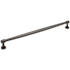 Jeffrey Alexander Jules 12" Center to Center (305mm) Elegant Tapered Large Cabinet Bar Handle / Drawer Bar Pull Brushed Pewter