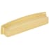 Jeffrey Alexander Renzo 5-1/16" Center to Center Contemporary Square Cabinet Cup Pull / Drawer Cup Handle Brushed Gold