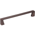 Jeffrey Alexander Boswell 6-5/16" (160 mm) Center to Center Modern Square Cabinet Handle / Drawer Pull Brushed Oil Rubbed Bronze