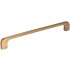 Jeffrey Alexander Alvar 7-9/16" Center to Center Slim Sleek Curved Corner Cabinet Handle / Drawer Pull Satin Bronze