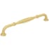 Jeffrey Alexander Tiffany 7-9/16" (192 mm) Center to Center Classic Transitional Cabinet Handle / Drawer Pull with Step Details Brushed Gold