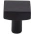 Jeffrey Alexander Dominique 1-1/8" Thick Square Cabinet Knob / Drawer Knob Matte Black