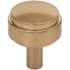 Jeffrey Alexander Hayworth 1-1/8" Modern Industrial Stepped Round Cabinet Knob / Drawer Knob with Mounting Hardware Satin Bronze