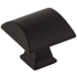 Jeffrey Alexander Roman 1-1/4" Square Dome Cabinet Knob / Drawer Knob Matte Black