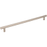Jeffrey Alexander Key West 35-7/16" Center to Center Extra Large Smooth Round Cabinet Bar Handle / Drawer Bar Pull Satin Nickel