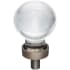 Jeffrey Alexander Harlow 1-1/16" Vintage Glam Ball Sphere Glass Cabinet Knob / Drawer Knob Brushed Oil Rubbed Bronze