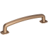 Jeffrey Alexander Belcastel 1 - 5-1/16" (128 mm) Center to Center Soft Square Cabinet Handle / Drawer Pull Satin Bronze
