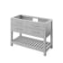 Jeffrey Alexander Wavecrest 48" Single Free Standing Vanity Cabinet - Less Vanity Top Grey