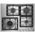 JennAir 24 Inch Wide 4 Burner Gas Cooktop with Turn Dial Controls Stainless Steel