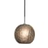 Jesco Lighting Evisage VI 1 Light LED Pendant with Hand Blown Glass Globe Shade Brushed Nickel