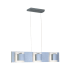 Jesco Lighting Mira 6 Light Chandelier Textured Metallic Grey