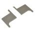 Johnson Hardware Plastic End Caps for 2610 Series Aluminum Track Sliding Doors Gray